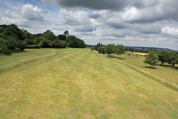 Hole 4 on The Cathedral Course at Salisbury & South Wilts Golf Course
