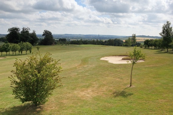 Hole 5 on The Cathedral Course at Salisbury & South Wilts Golf Course