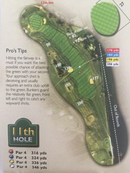 Ogbourne Downs Hole 11 Layout