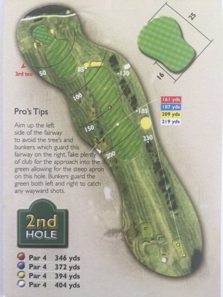 Ogbourne Downs Hole 2 Layout