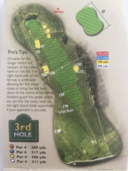 Ogbourne Downs Hole 3 Layout