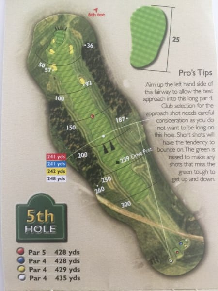 Ogbourne Downs Hole 5 Layout