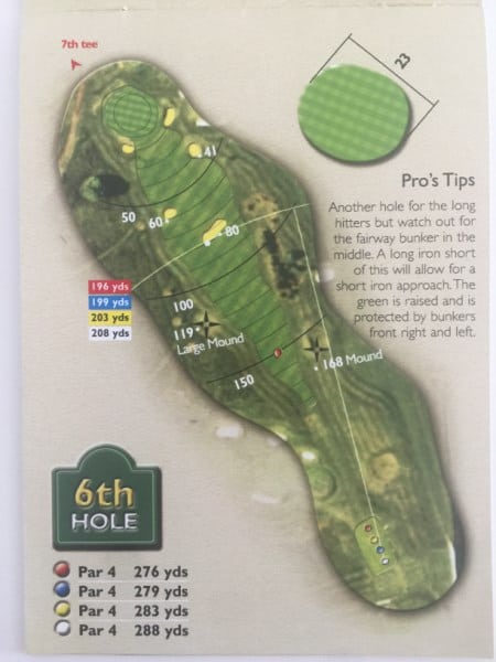 Ogbourne Downs Hole 6 Layout