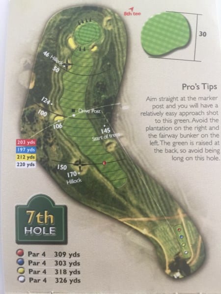 Ogbourne Downs Hole 7 Layout