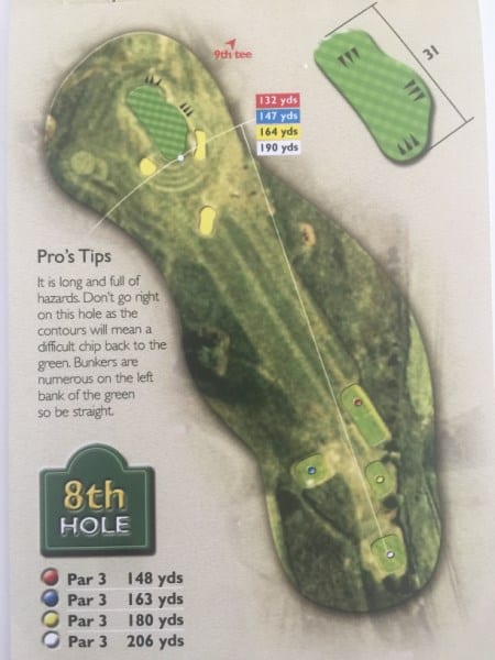 Ogbourne Downs Hole 8 Layout