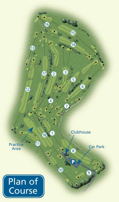 Plan Of The West Wilts Golf Course